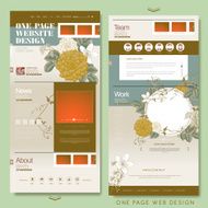 graceful one page website design template