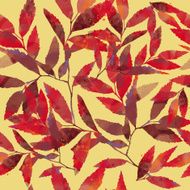 watercolor vector autumn pattern N10