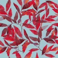 watercolor vector autumn pattern N11