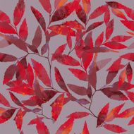watercolor vector autumn pattern N12