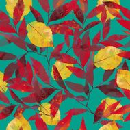 watercolor vector autumn pattern N13
