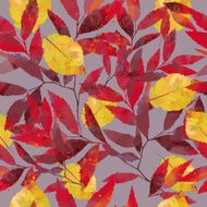 watercolor vector autumn pattern N14