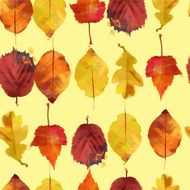 watercolor vector autumn pattern N18