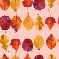 watercolor vector autumn pattern N20