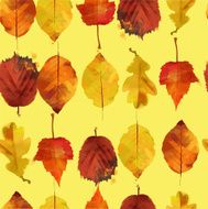 watercolor vector autumn pattern N22