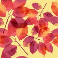 watercolor vector autumn pattern N25