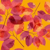 watercolor vector autumn pattern N27