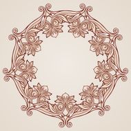 Rose pink floral pattern N7