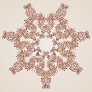 Rose pink floral pattern N8