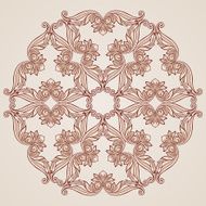 Rose pink floral pattern N10