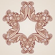 Rose pink floral pattern N13
