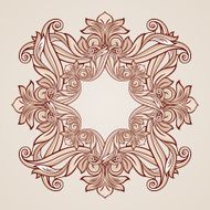 Rose pink floral pattern N15