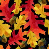 watercolor vector autumn pattern N39