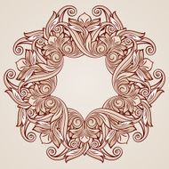 Rose pink floral pattern N19