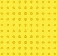 Classic vintage flower pattern on yellow background N2