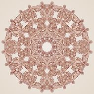 Rose pink floral pattern N20