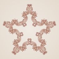 Rose pink floral pattern N22