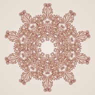 Rose pink floral pattern N24