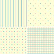 Set of 4 retro background patterns