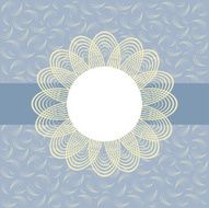 Card with floral pattern N2