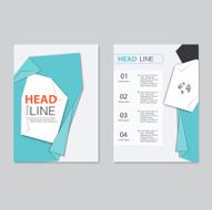 Vector brochure template design Abstract Backgrounds Flat Info N2