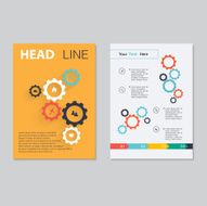 Vector brochure template design Abstract Backgrounds Flat Info N3