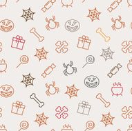 Halloween vector seamless pattern N4