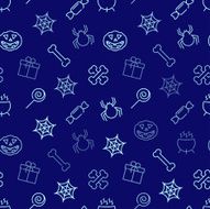 Halloween vector seamless pattern N9