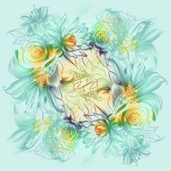 Flowers Roses lilies and camomile N12