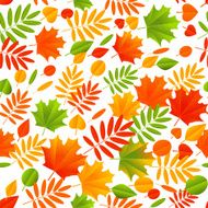 Seamless pattern with autumn leaves N33