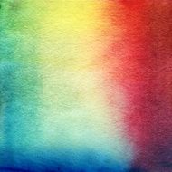 Watercolor painting Blue white pink yellow gradient