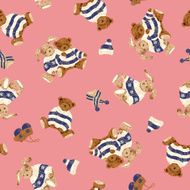 bear and rabbit pattern N6