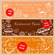 Set discount fliers for restaurants N2