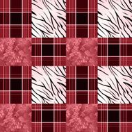 Patchwork seamless pattern checkered plaid background N2