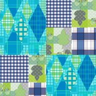 Patchwork seamless pattern checkered plaid background N4
