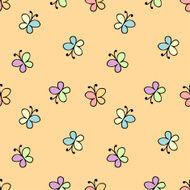 seamless baby pattern yellow N2