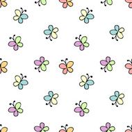 seamless baby pattern white N2