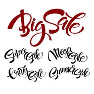Vector set Sale lettering N2