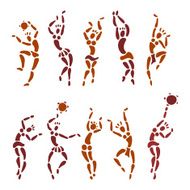 Figures of African dancers N10