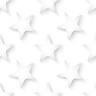 Abstract white vector 3d seamless background with stars N2
