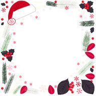 Happy new year frame greeting card vector