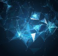 Abstract mesh background with circles lines and shapes N3