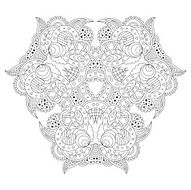 Black And White Mandala N17
