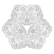 Black And White Mandala N18