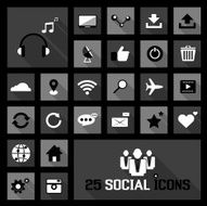 social icons concepts