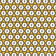 Geometric art pattern with honeycombs