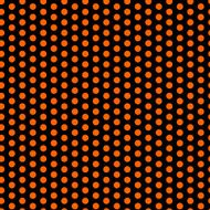 Halloween Seamless Dots Pattern Orange and Black