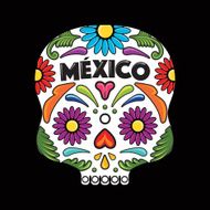 Mexican Holiday Skull