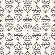 Vector seamless retro pattern with diamonds
