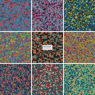 set background abstract mosaic of the pixel pattern and squares N9